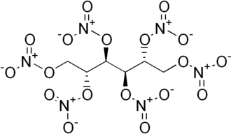Vzorec mannitol hexanitrátu