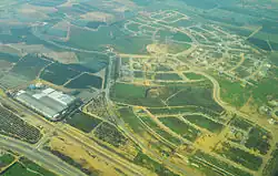 Letecký pohled na Be'er Ganim