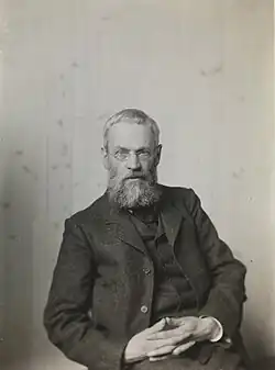 Erik Werenskiold ve svém ateliéru, před rokem 1908