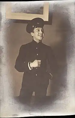 Constatin Grünberg noin 18-vuotiaana.