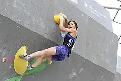 Mihó Nonakaová na SP 2015 v boulderingu, Mnichov