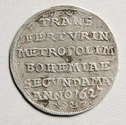 Revers téže medaile (1627)