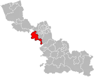 Kanton na mapě departementu Nord