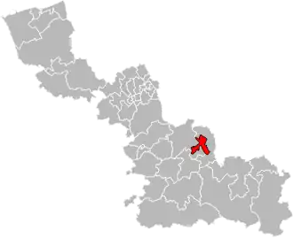 Kanton na mapě departementu Nord