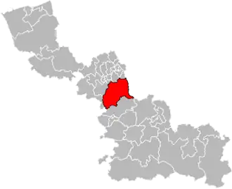 Kanton na mapě departementu Nord