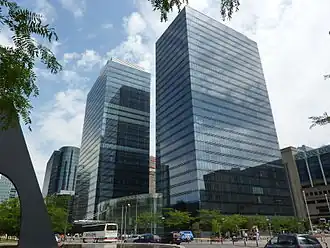 Obchodní čtvrť v Schaerbeeku u Bruselu