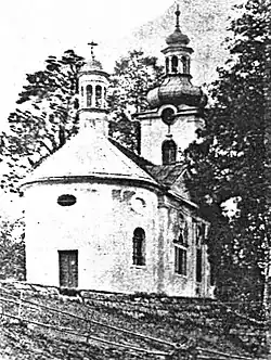 Kostel Nejsvětější Trojice v roce 1899