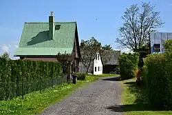 Rekreační chaty v místech zaniklé osady Krčma