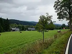 Nová Ves v Orlických horách na podzim roku 2021