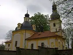 Pohled na kostel od severozápadu