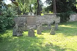 Zbytky nového židovského hřbitova