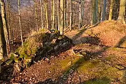 Fragment palácové zdi