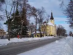 Nový Hradec Králové, Svatováclavské náměstí, kostel sv. Antonína Poustevníka