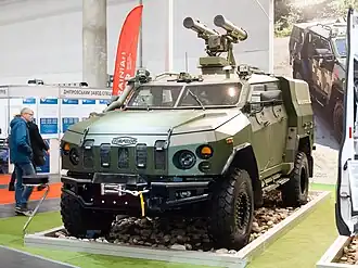 Novator s PTRK Amulet na zbrojním veletrhu v Kyjevě, 2019