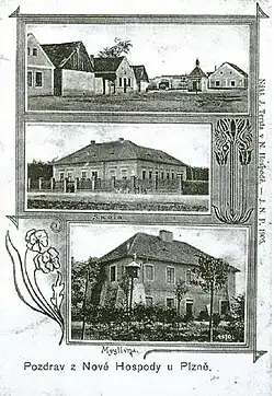 Nová Hospoda na pohlednici z roku 1905