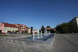 Náměstí s fontánou