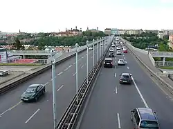 Silniční doprava na Nuselském mostě