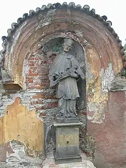 Socha sv. Jana Nepomuckého v roce 2006