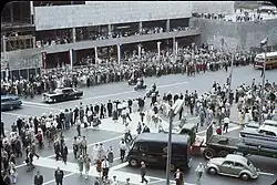 O'Keefe Centre and royal motorcade 1959 Toronto Canada