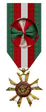 Řádový odznak ve třídě důstojníka, I. typ