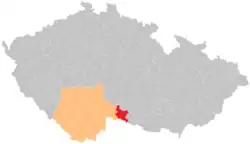 Správní obvod obce s rozšířenou působností Dačice na mapě