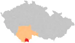 Správní obvod obce s rozšířenou působností Kaplice na mapě