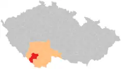 Správní obvod obce s rozšířenou působností Prachatice na mapě