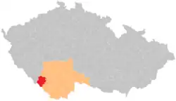 Správní obvod obce s rozšířenou působností Vimperk na mapě