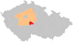 Správní obvod obce s rozšířenou působností Vlašim na mapě