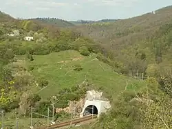 Přírodní památka Obřanská stráň nad železniční tratí Brno – Česká Třebová