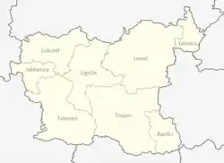 Obština Teteven na mapě