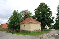 Náves s kaplí svatého Václava