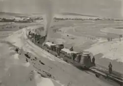 Obrněný vlak Orlík poblíž Irkutsku (r. 1918 či 1919)