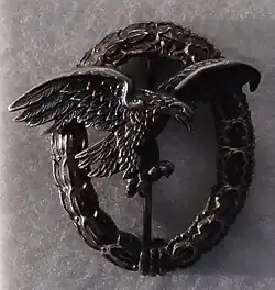 Odznak pozorovatele (1957, bez hákového kříže)