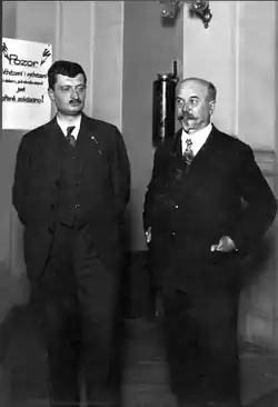 Hermann Julius Oberth a Ludvík Očenášek v Praze v roce 1929