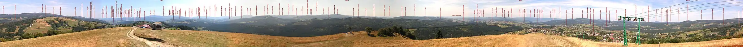 Panoráma z vrcholu Ochodzitej