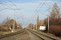 Místo někdejší odbočky v roce 2021