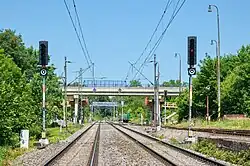 Vjezdová návěstidla ve směru od Hranice na Moravě města