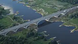 Letecký pohled na Most