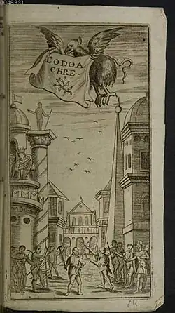 Titulní strana libreta opery L'Odoacre