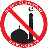 Oficiální logo Islám v České republice nechceme