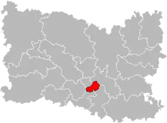 Kanton na mapě departementu Oise