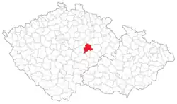 Soudní okres Čáslav na mapě