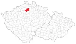 Politický okres Dubá na mapě