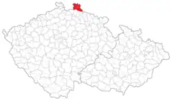 Okres Frýdlant na mapě