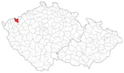 Politický okres Jáchymov na mapě