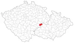 Soudní okres Přibyslav na mapě