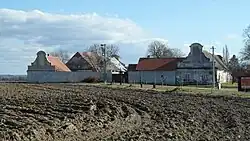 Písek: celkový pohled na areál od severozápadu