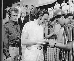 Olbrychski s režisérem Andrzejem Wajdou (1973)