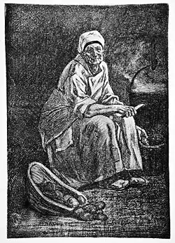 Stará Kateřina rozm: 25,87x19,52 cm technika: print, lept umístění: soukr. sb.